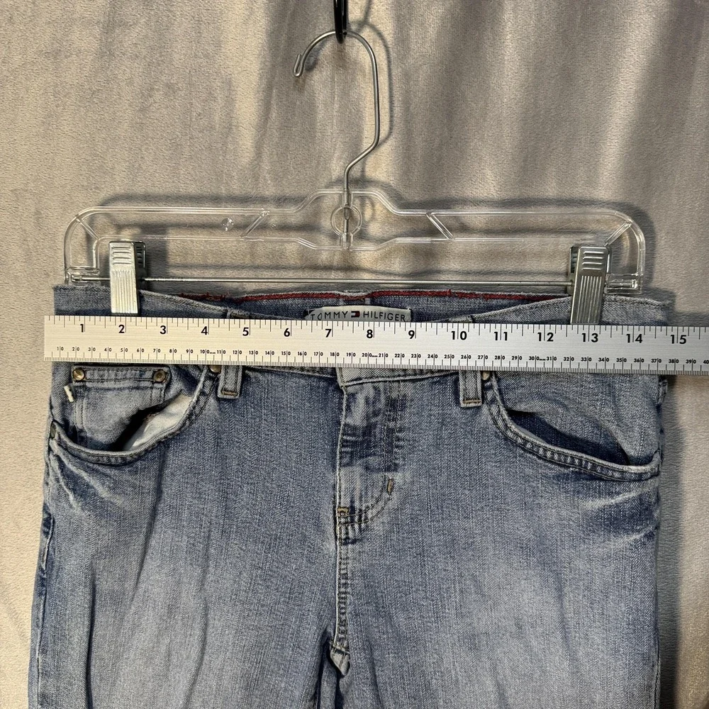 Vintage Tommy Hilfiger Jeans Womens 4 Blue Low Rise Flare Stretch Denim‎ 2000s